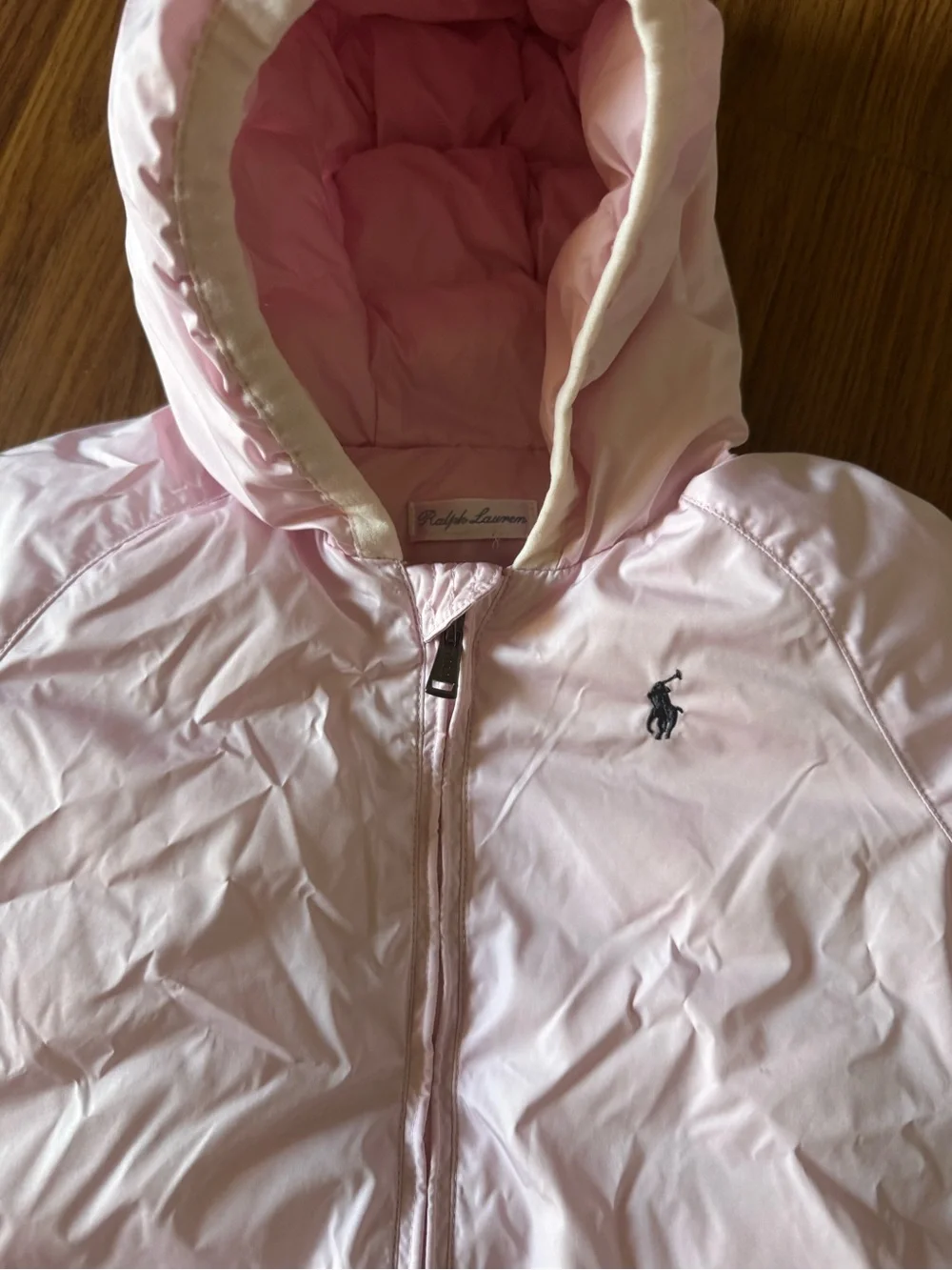Ralph Lauren Baby Girls Pink Hooded Snowsuit Bunting One Piece 9-12 month